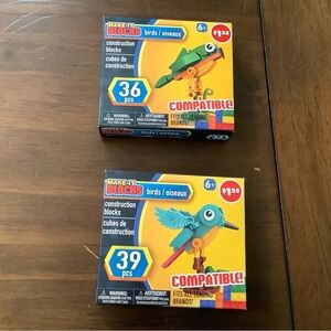 Colorful Bird Construction Block Set